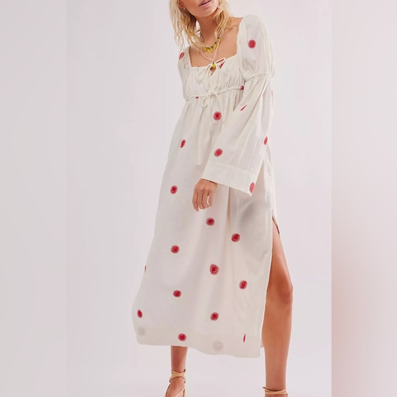 Free People Dresses & Skirts - Free People Emory Embroidered Midi Dress